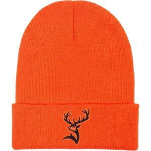 Unisex Dark Orange Deer Head Embroidery Adjustable Classic Hunting Baseball Cap
